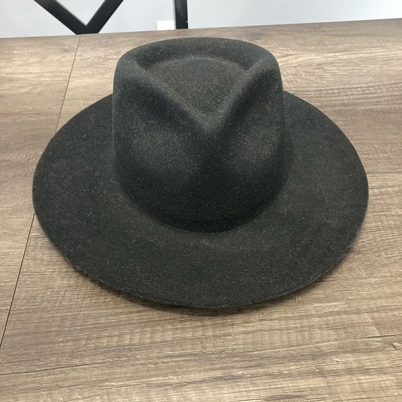 Gigi Pip - Zephyr Rancher teardrop felt fedora hat - Size 55 (S) - Black - Picture 10 of 10